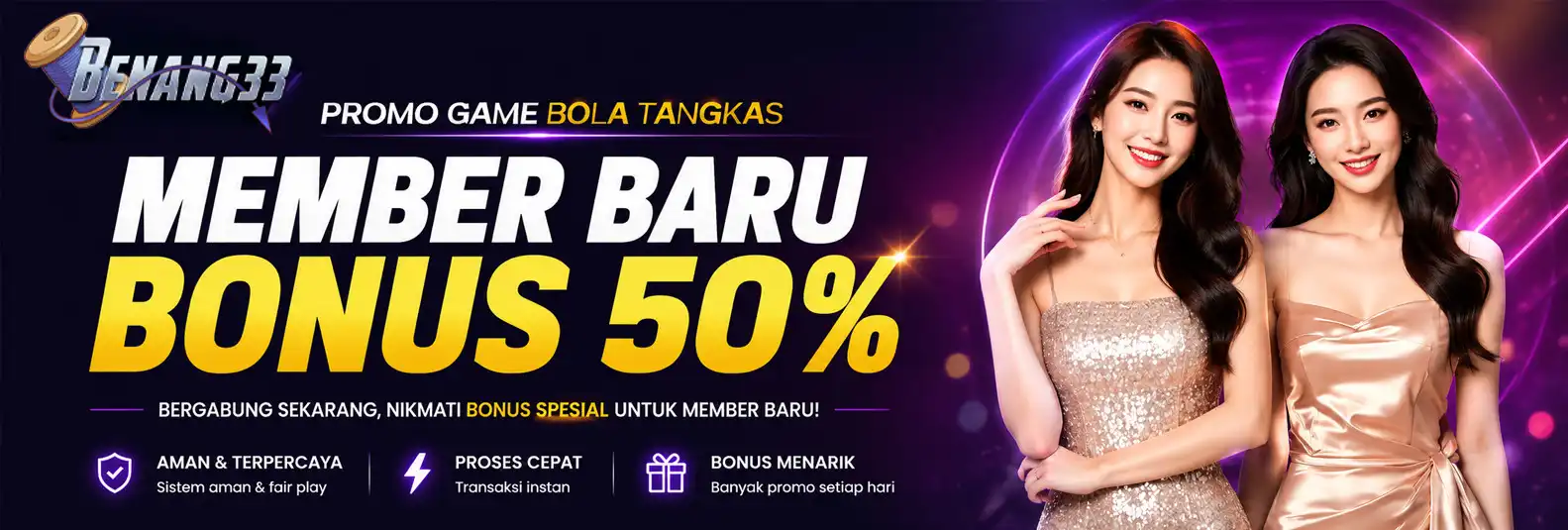 BONUS MEMBER BARU 50% BOLA TANGKAS